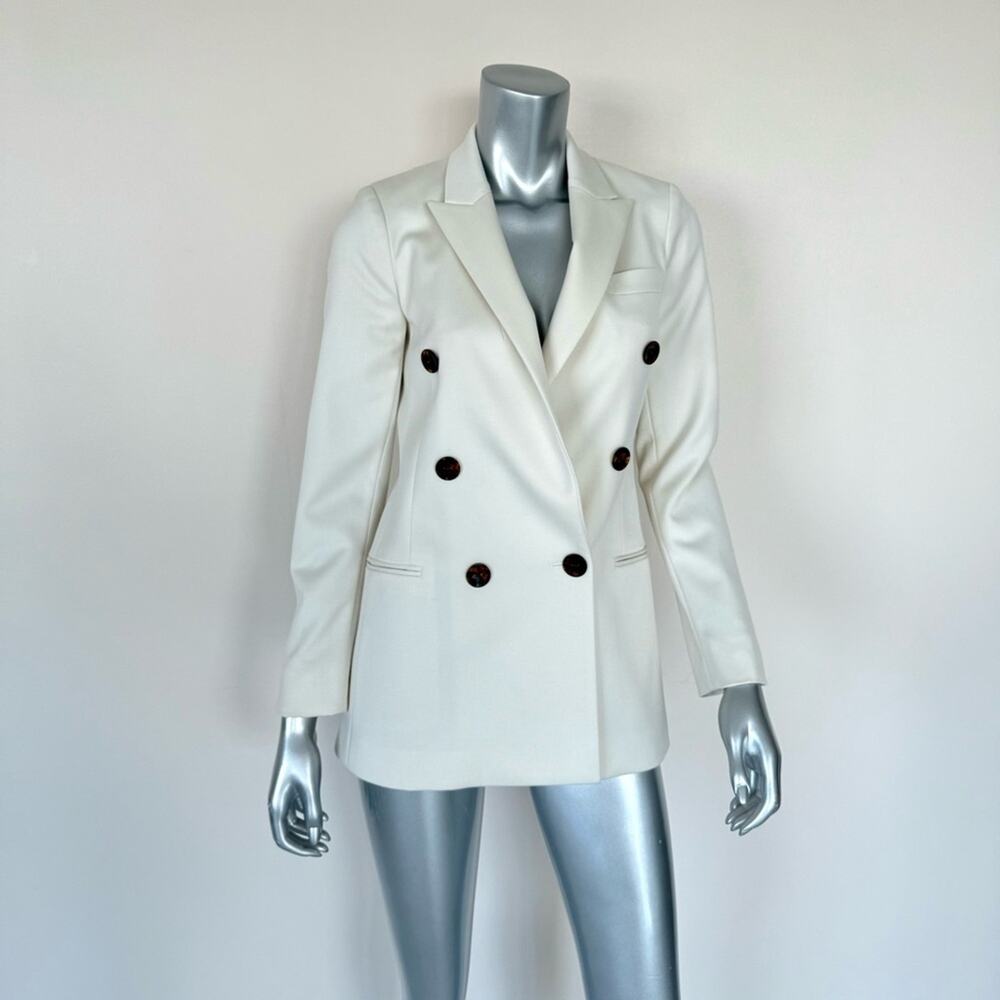 REISS women white jacket blazer size 2 US Retail 650$